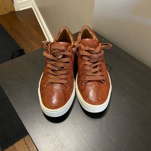Frye Cognac Ivy Low Lace shoes